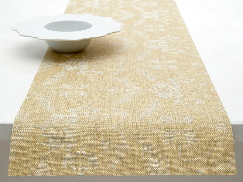 Damask Table Runner - Chilewich - Kitchen + Table Linens - Abalone - HORNE