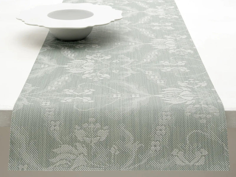 Damask Table Runner - Chilewich - Kitchen + Table Linens - Abalone - HORNE