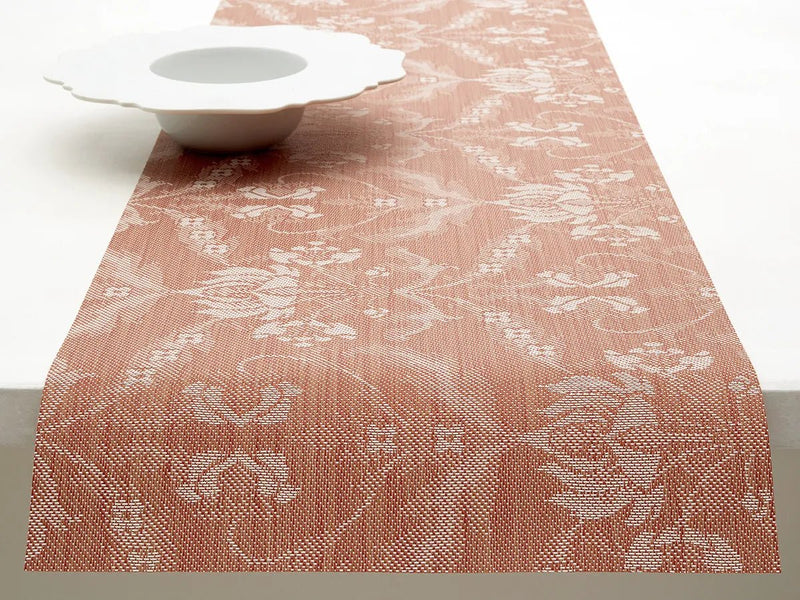Damask Table Runner - Chilewich - Kitchen + Table Linens - Abalone - HORNE