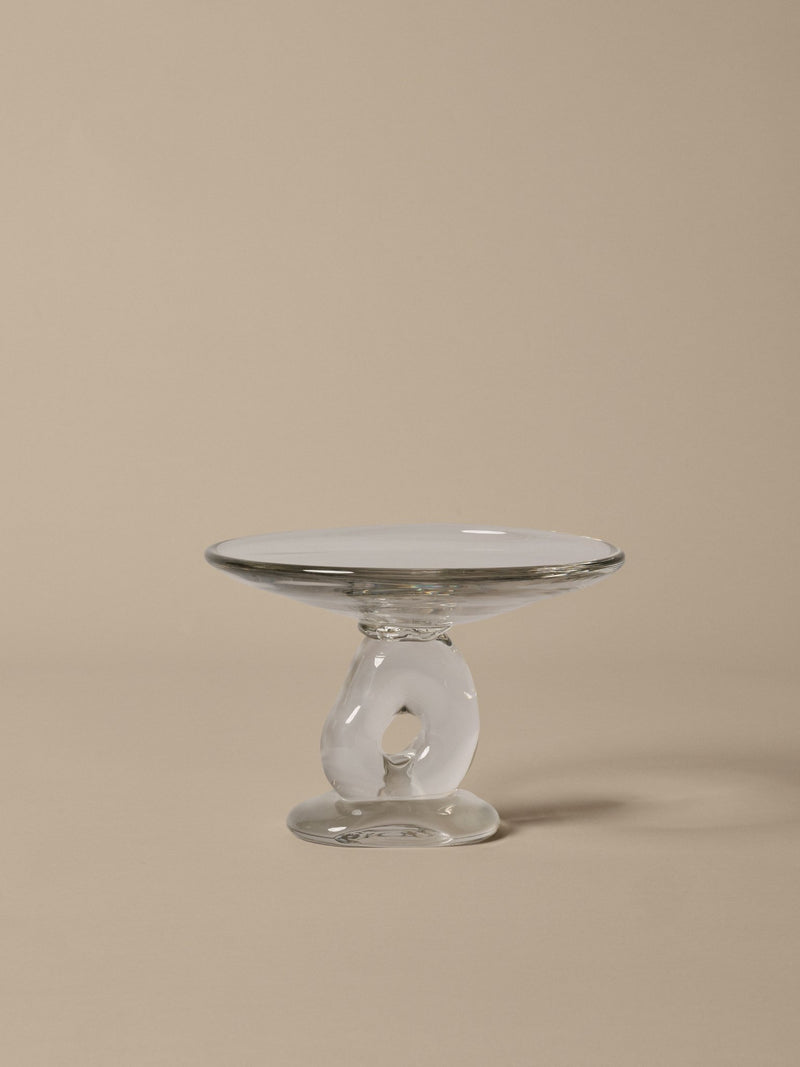 Damo Glass Centrepiece - Ø21 - Ferm Living Serveware - Clear - HORNE