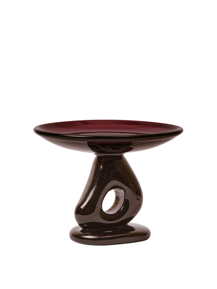 Damo Glass Centrepiece - Ø30 - Ferm Living Serveware - HORNE
