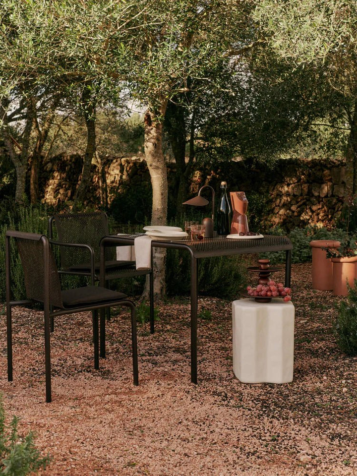 Dapple Chair with Arms - Ferm Living Outdoor Furniture - Tea Green - HORNE