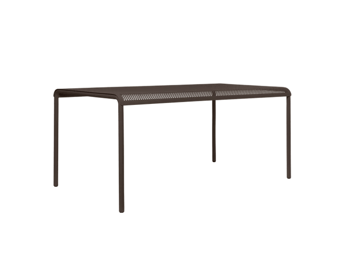 Dapple Dining Table - Ferm Living Outdoor Furniture - 63" x 35" - Dark Chocolate - HORNE