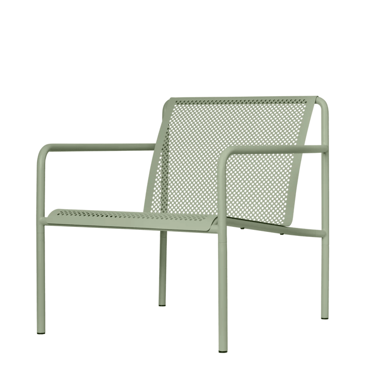 Dapple Lounge Chair with Arms - Ferm Living Chairs - Tea Green - HORNE
