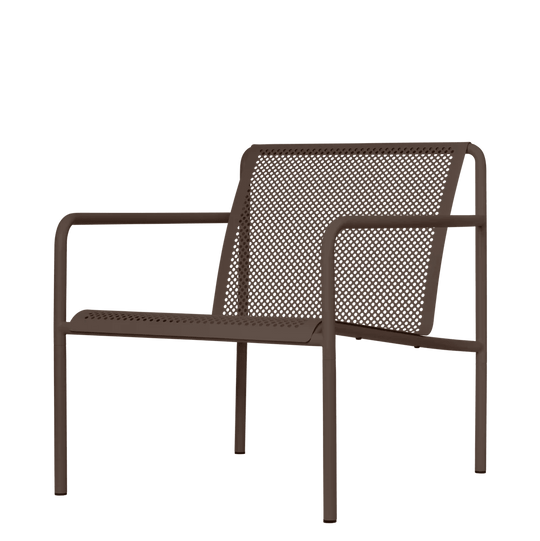 Dapple Lounge Chair with Arms - Ferm Living Chairs - Dark Chocolate - HORNE
