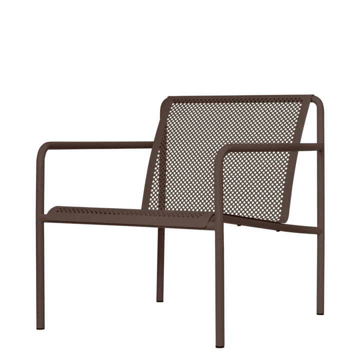 Dapple Lounge Chair with Arms - Ferm Living Chairs - Dark Chocolate - HORNE