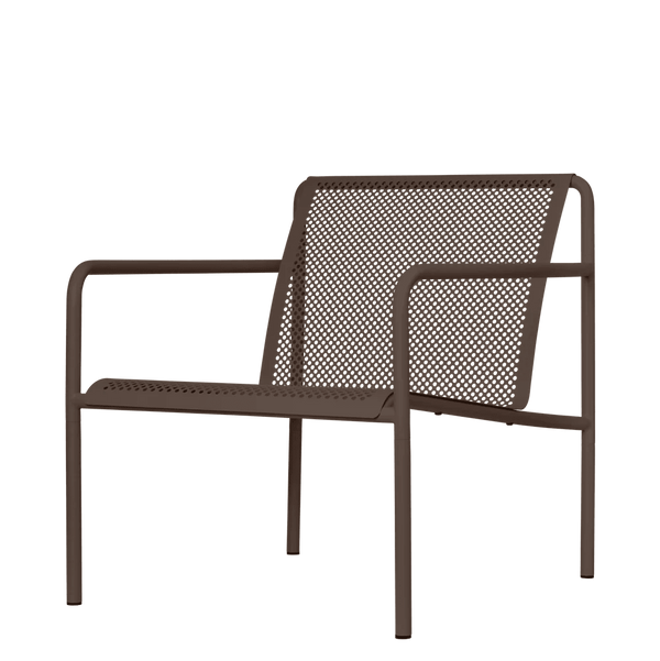Dapple Lounge Chair with Arms - Ferm Living Chairs - Dark Chocolate - HORNE