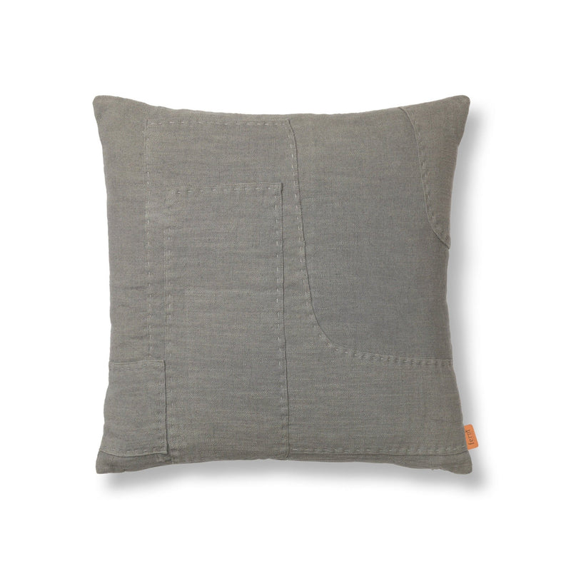 Darn Cushion - Ferm Living - Bedding + Pillows - Blue Grey - HORNE