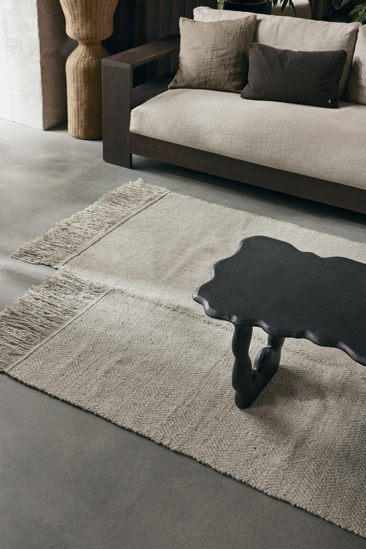 Darn Cushion - Ferm Living - Bedding + Pillows - Dark Taupe - HORNE