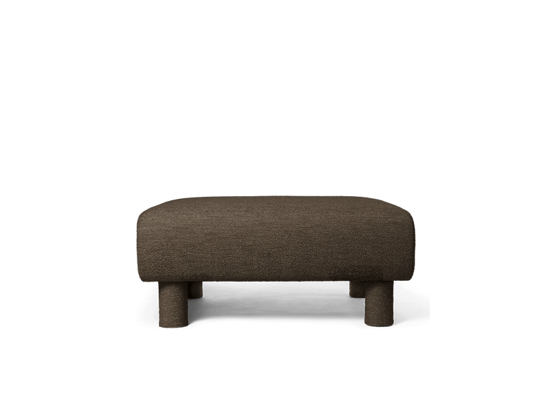 Dase Ottoman - Ferm Living Stools + Benches + Ottomans - Soft Bouclé - Natural - HORNE