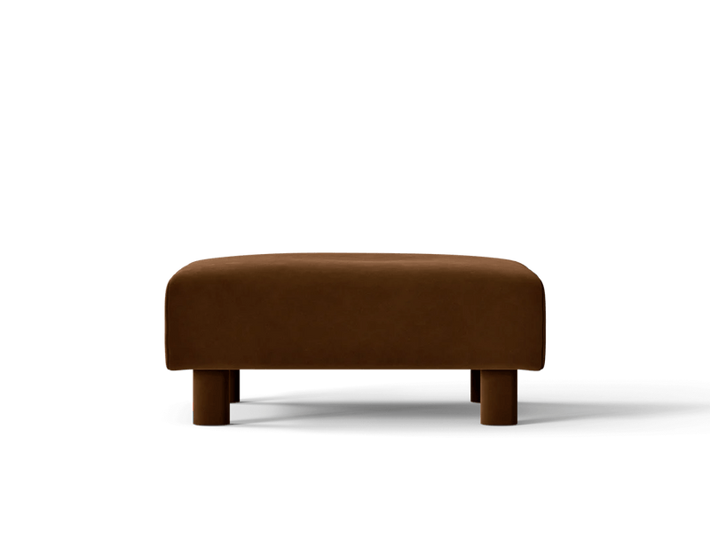 Dase Ottoman - Ferm Living Stools + Benches + Ottomans - Soft Bouclé - Natural - HORNE