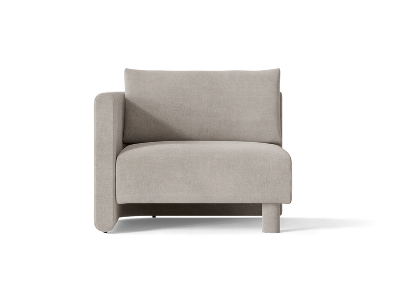 Dase Sofa Armrest - Left - Ferm Living Sofas - Soft Bouclé - Natural - HORNE
