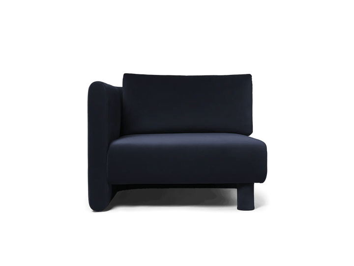 Dase Sofa Armrest - Left - Ferm Living Sofas - Rich Velvet - Navy - HORNE