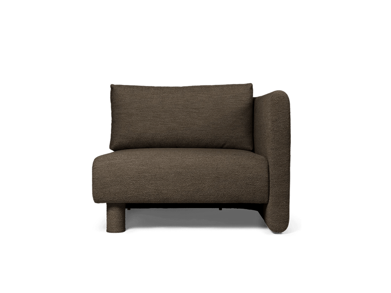 Dase Sofa Armrest - Right - Ferm Living Sofas - Soft Bouclé - Natural - HORNE