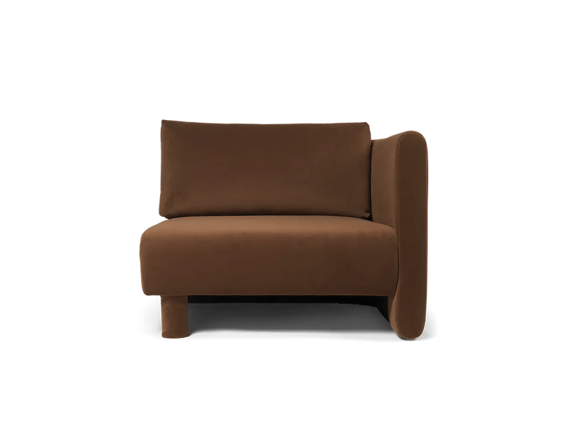 Dase Sofa Armrest - Right - Ferm Living Sofas - Soft Bouclé - Natural - HORNE