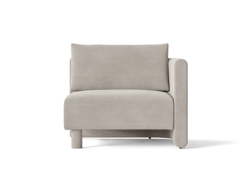 Dase Sofa Armrest - Right - Ferm Living Sofas - Soft Bouclé - Natural - HORNE