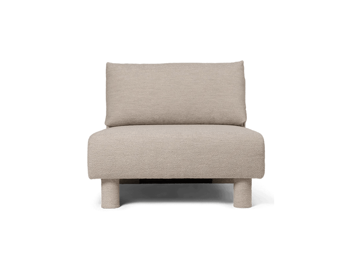 Dase Sofa Center - Ferm Living Sofas - Soft Bouclé - Natural - HORNE