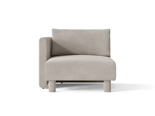 Dase Sofa Chaise Longue - Left - Ferm Living Sofas - Cotton Linen - Natural - HORNE