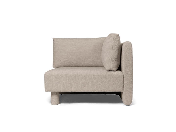Dase Sofa Corner - Ferm Living Sofas - Soft Bouclé - Natural - HORNE