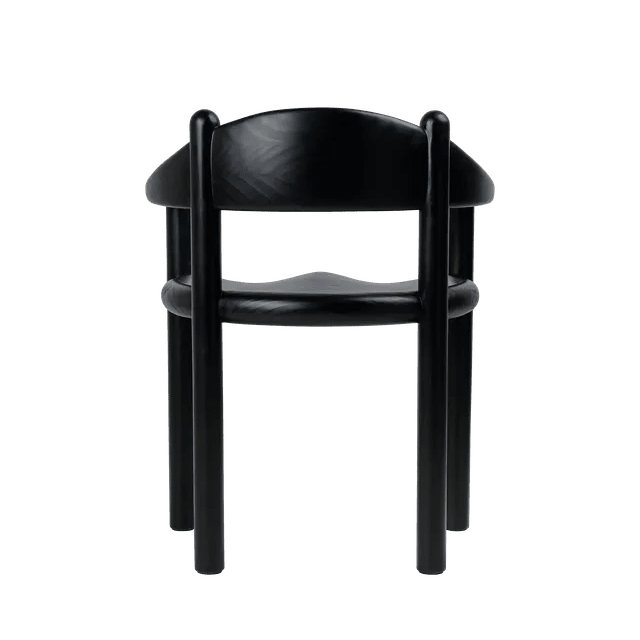Daumiller Dining Armchair - Gubi Dining Chairs - Brown/Black Pine - HORNE