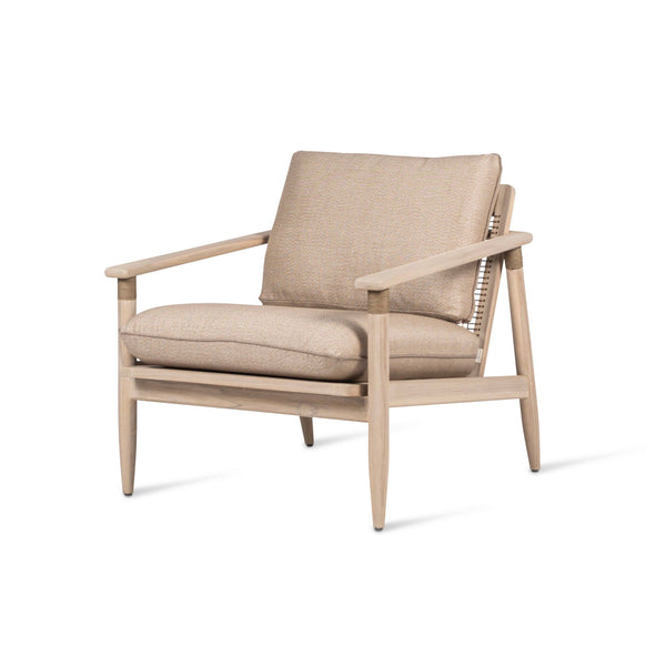 David Lounge Chair - Vincent Sheppard Chairs - Aged teak/Greige rope - Savane Coconut - HORNE