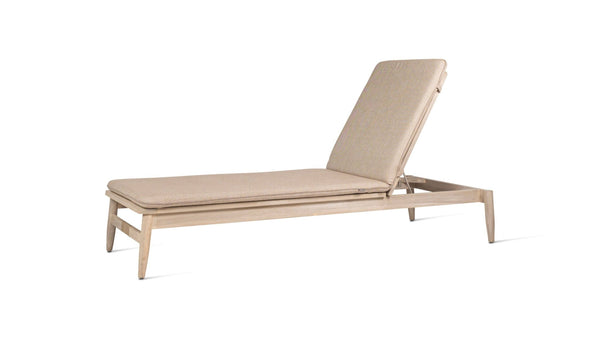 David Sunlounger - Vincent Sheppard Outdoor Furniture - Aged teak/Greige rope - Savane Coconut - HORNE