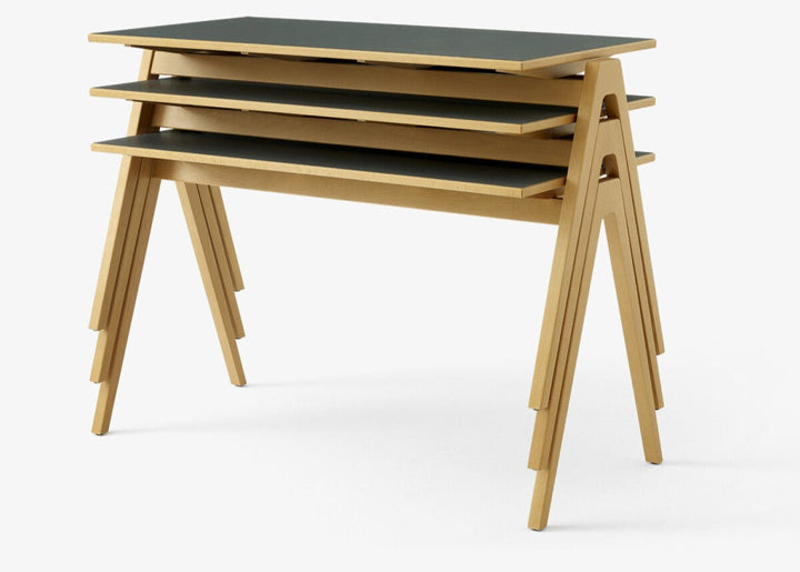 Daystak Table - &Tradition Desks - Beech & Fenix Nano Laminate - HORNE