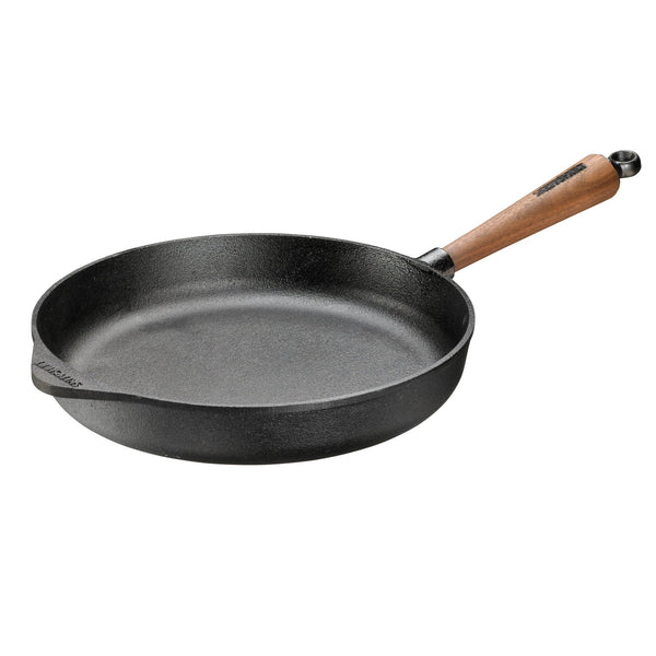 Deep Skillet with Walnut Handle - 11" - SKEPPSHULT - Cookware - HORNE