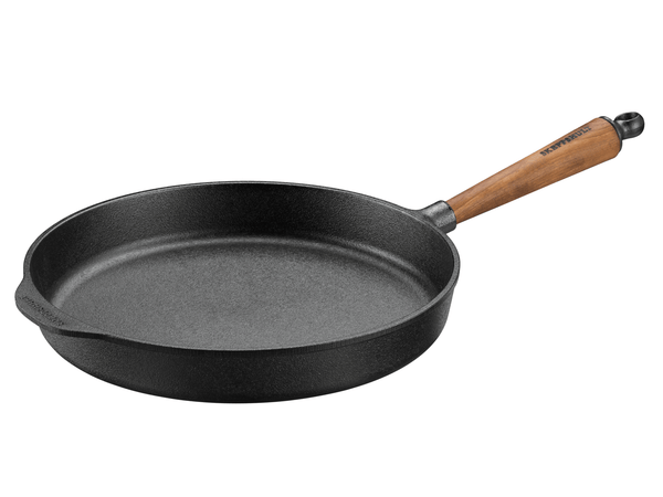 Deep Skillet with Walnut Handle - 12" - SKEPPSHULT - Cookware - HORNE