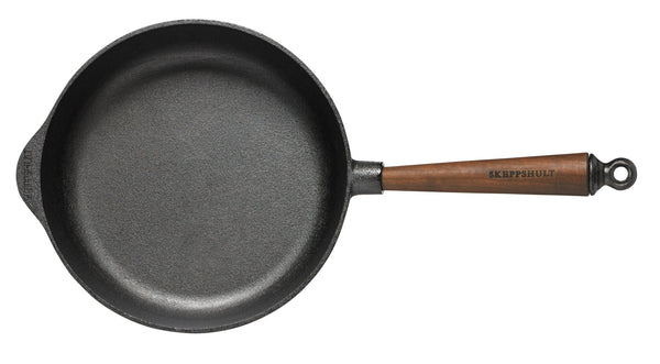 Deep Skillet with Walnut Handle - 9.75" - SKEPPSHULT - Cookware - HORNE