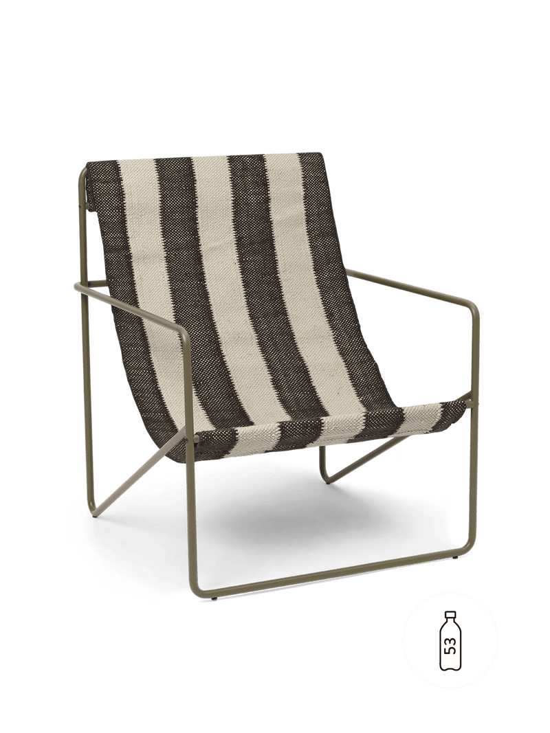 Desert Lounge Chair - Ferm Living Chairs - Olive/Olive - HORNE
