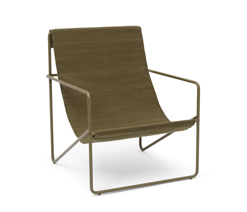 Desert Lounge Chair - Ferm Living Chairs - Olive/Olive - HORNE