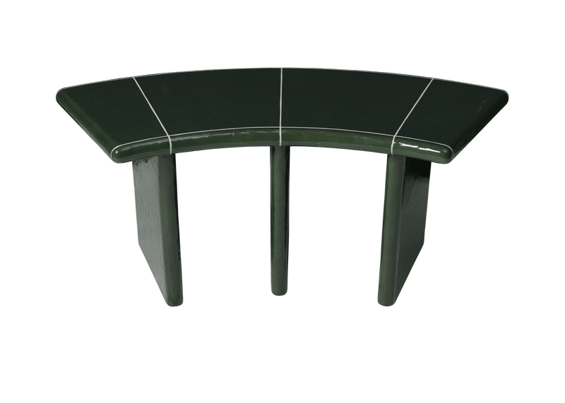 Deya Curved Bench - 110 - Ferm Living Stools + Benches + Ottomans - HORNE