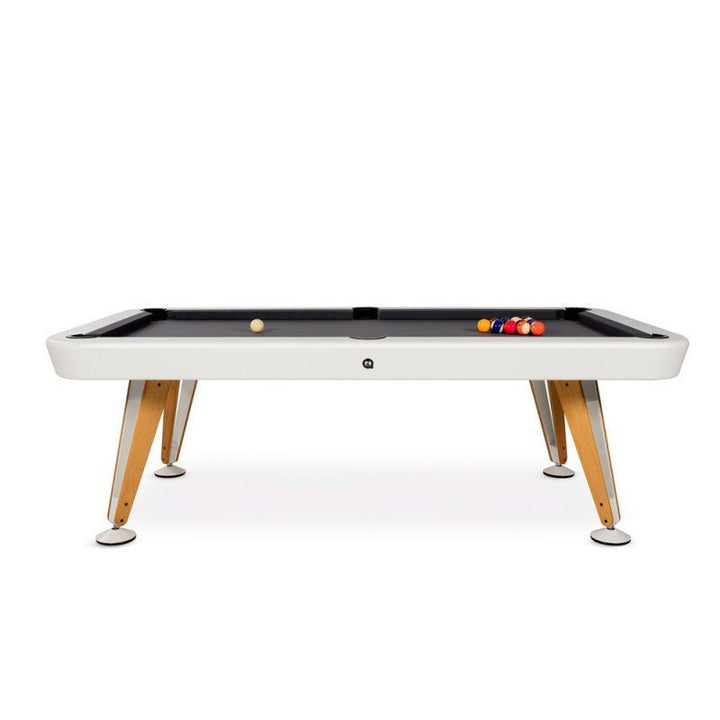 Diagonal RS Barcelona Pool Table  - Games + Recreation - 7 ft - Iroko - White - HORNE