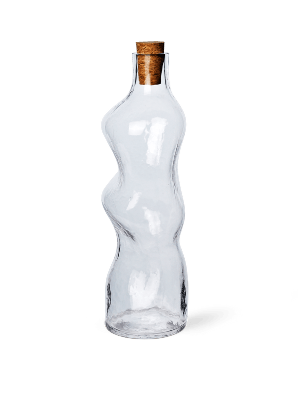 Ferm Living Glassware Dimple Bottle - HORNE