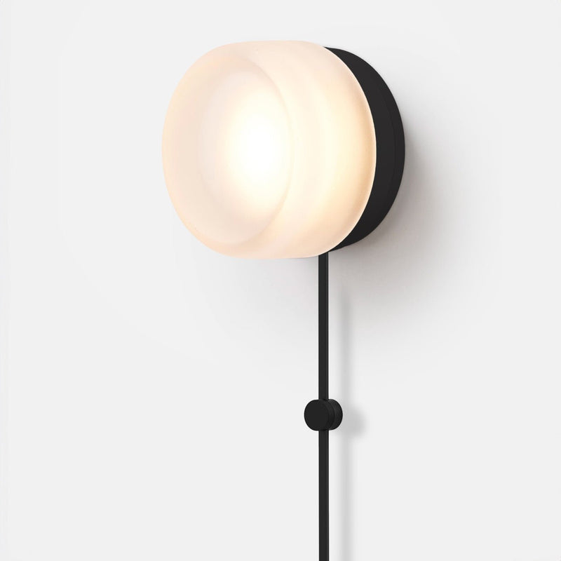 Dimple Corded - Black Anodized - RBW Lighting - White Interior - 2700K (warm white) - Corded Plug - in (Back) / 120V Input - HORNE