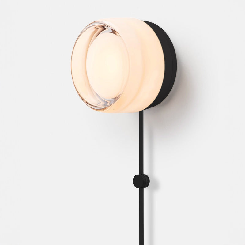 Dimple Corded - Black Anodized - RBW Lighting - White Interior - 2700K (warm white) - Corded Plug - in (Back) / 120V Input - HORNE