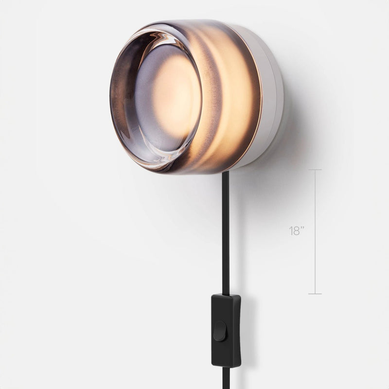 Dimple Corded - Natural Anodized - RBW Lighting - White Interior - 2700K (warm white) - Corded Plug - in (Back) / 120V Input - HORNE