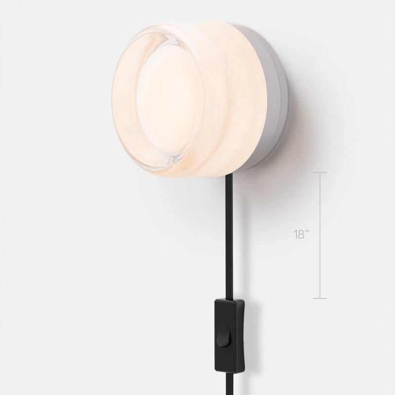 Dimple Corded - Natural Anodized - RBW Lighting - White Interior - 2700K (warm white) - Corded Plug - in (Back) / 120V Input - HORNE