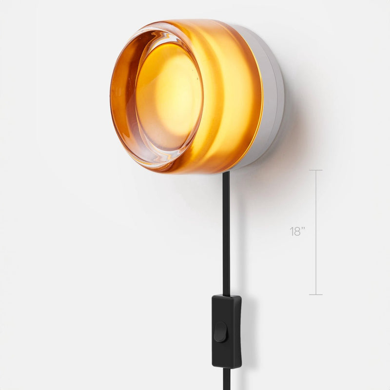 Dimple Corded - Natural Anodized - RBW Lighting - White Interior - 2700K (warm white) - Corded Plug - in (Back) / 120V Input - HORNE