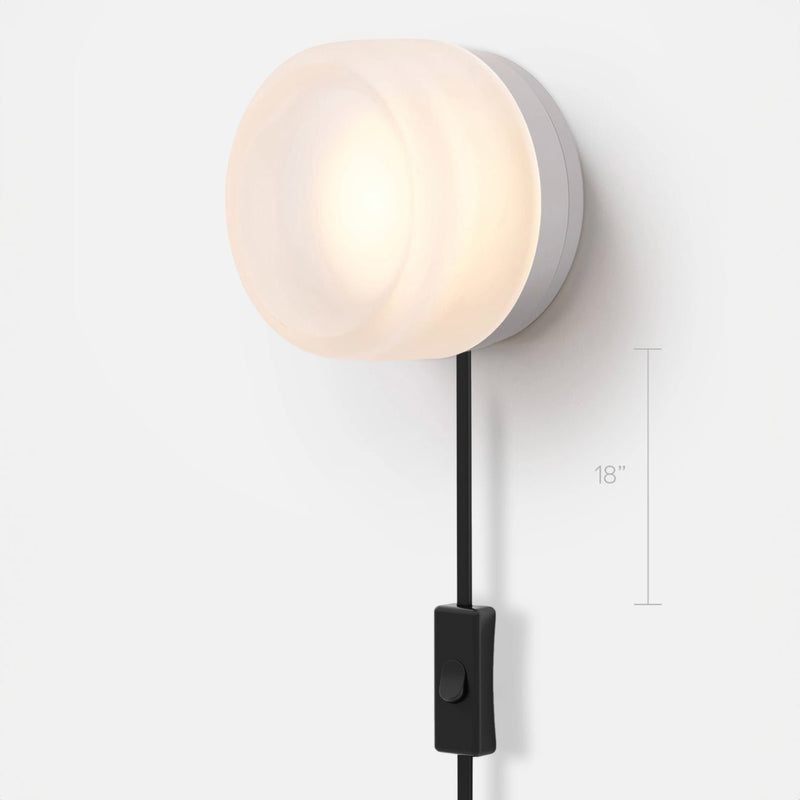 Dimple Corded - Natural Anodized - RBW Lighting - White Interior - 2700K (warm white) - Corded Plug - in (Back) / 120V Input - HORNE