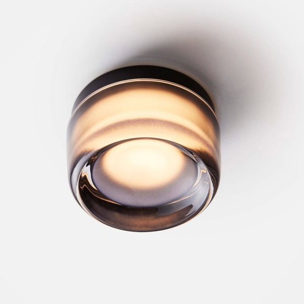 Dimple Flush Mount - Black Anodized - RBW Lighting - Smoke - 2700K (warm white) - IP 20 - HORNE