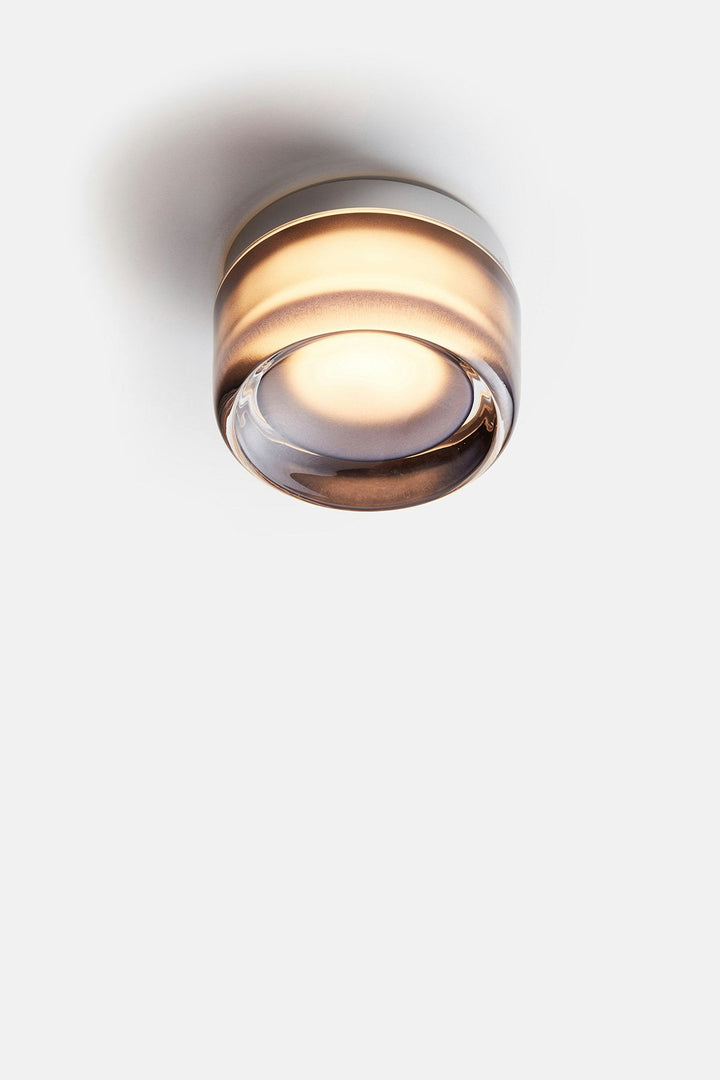 Dimple Flush Mount - Natural Anodized - RBW Lighting - Smoke - 2700K (warm white) - IP 20 - HORNE