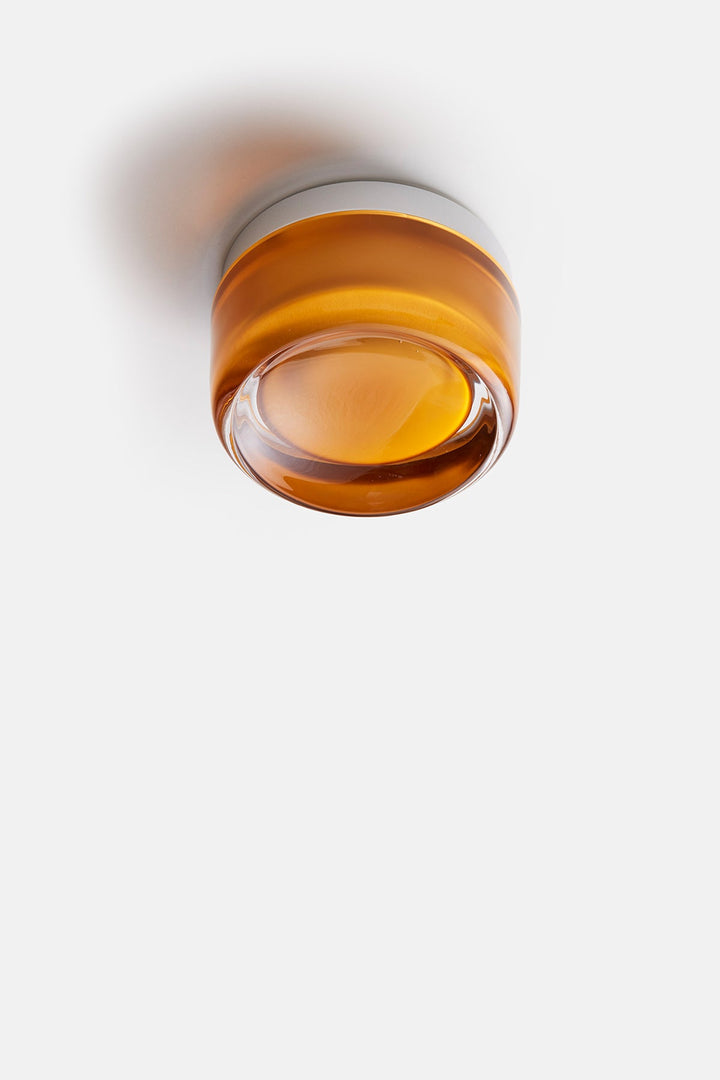 Dimple Flush Mount - Natural Anodized - RBW Lighting - Amber - 2700K (warm white) - IP 20 - HORNE
