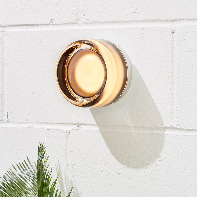 Dimple Sconce - Natural Anodized - RBW Lighting - White Interior - IP20 - Damp Locations - 2700K (warm white) - HORNE