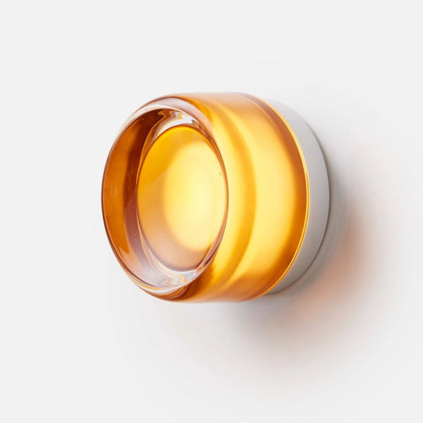 Dimple Sconce - Natural Anodized - RBW Lighting - Amber - IP20 - Damp Locations - 2700K (warm white) - HORNE