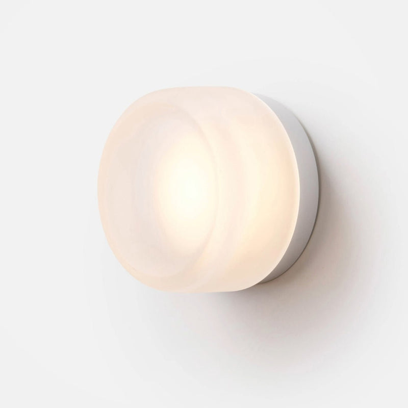 Dimple Sconce - Natural Anodized - RBW Lighting - White Interior - IP20 - Damp Locations - 2700K (warm white) - HORNE