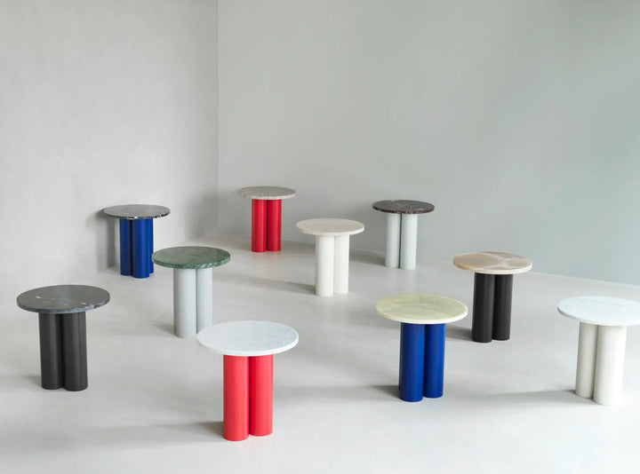 Dit Table - Normann Copenhagen Coffee Tables - Dit Table Bright Red - Blue Diamond - HORNE