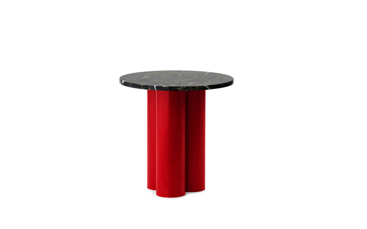 Dit Table - Normann Copenhagen Coffee Tables - Dit Table Bright Red - Portoro Gold - HORNE