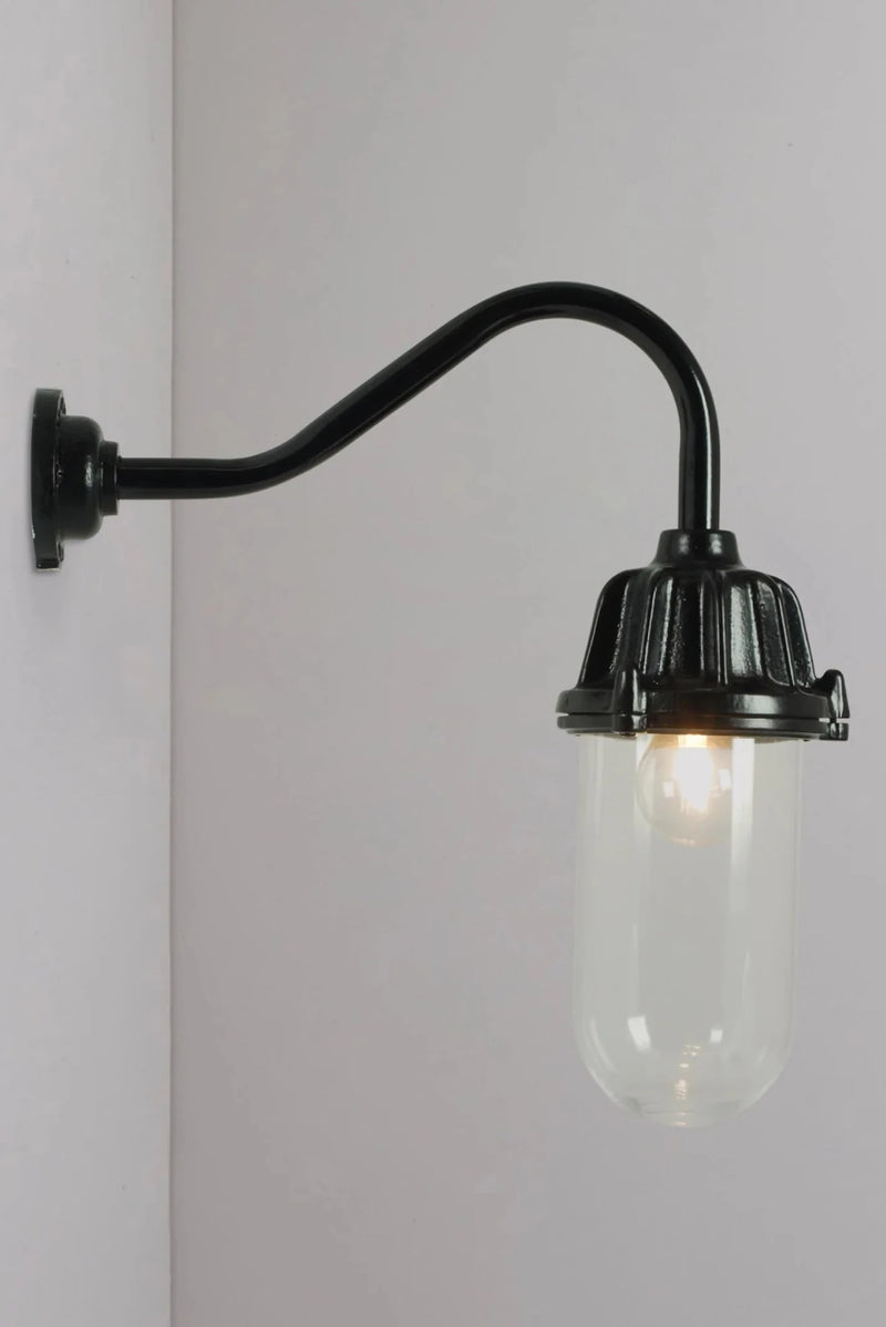 Dockside Wall Light - Davey Lighting Outdoor Lights - Anodised Aluminium - Frosted - HORNE